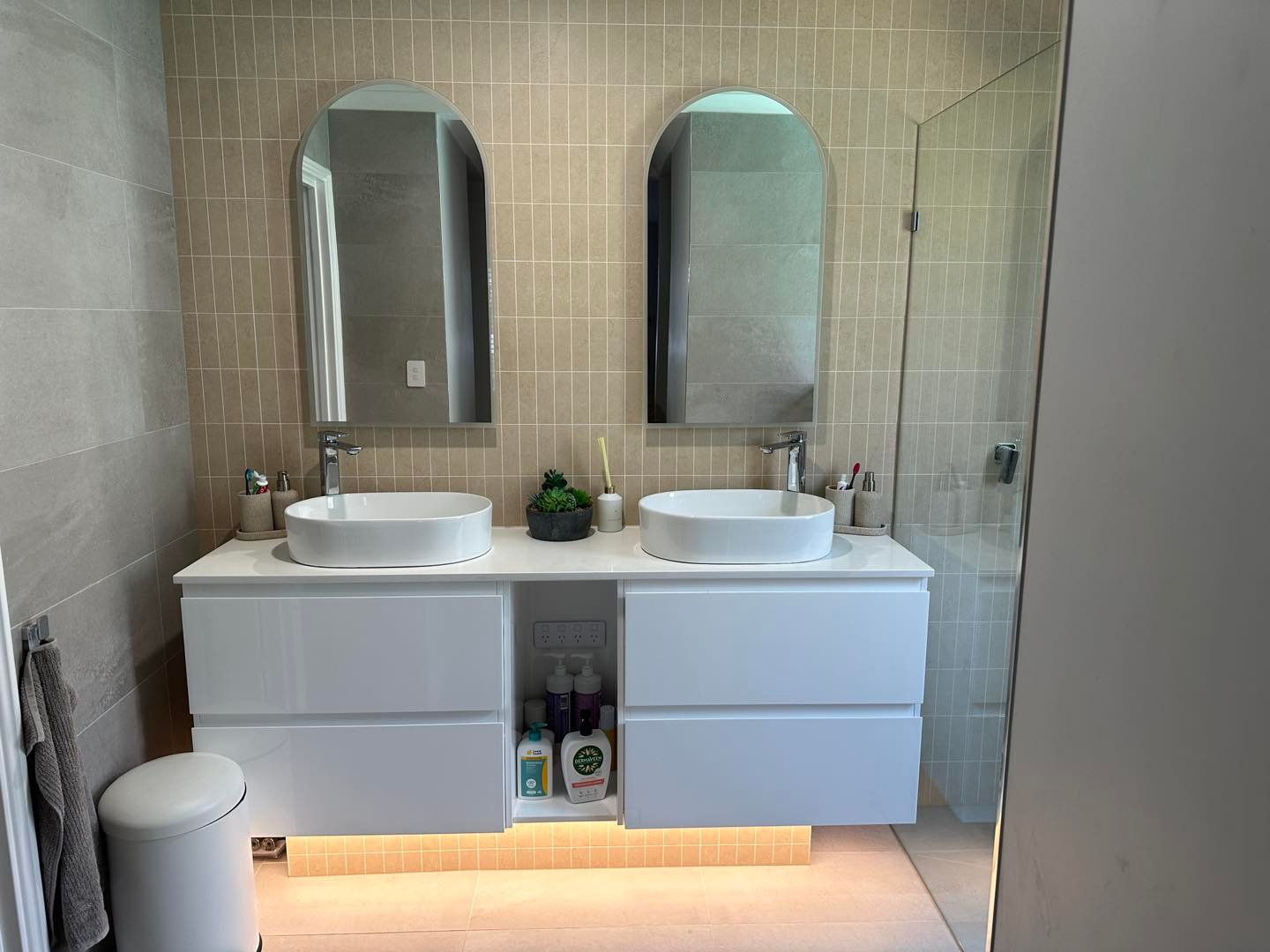 Bathroom renovation detail